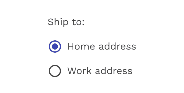 Radio select only one