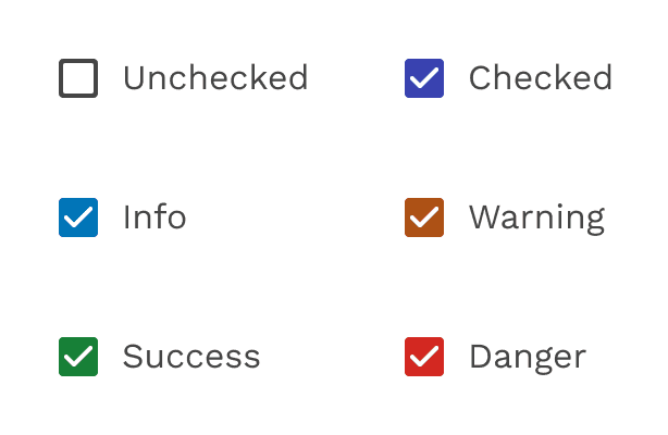 Checkbox alternate colors