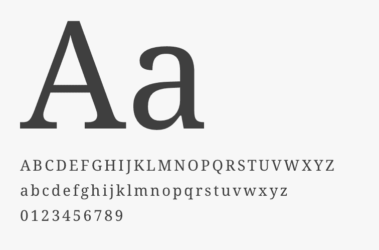 noto serif characters