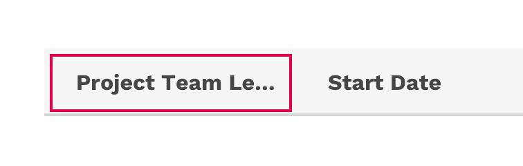 column header truncate