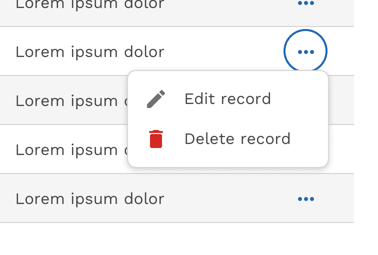 inline actions overflow