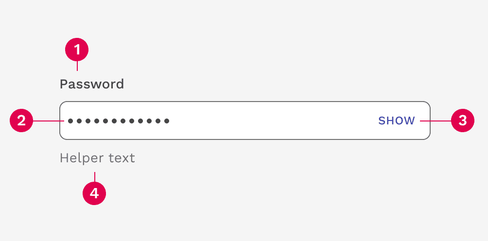 password input anatomy